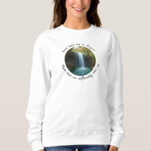 Inspirierendes Wasserfall-Sweatshirt Sweatshirt