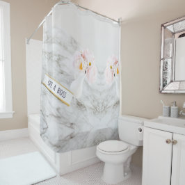 inspirierendes Wort Duschvorhang