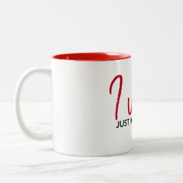 inspirierendes Zitat auf Weiß Zweifarbige Tasse