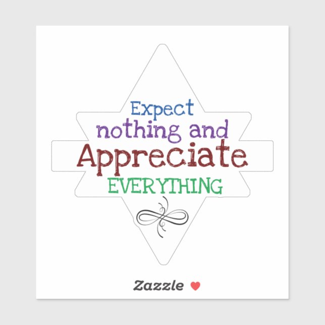 inspirierendes Zitat Aufkleber (Blatt)