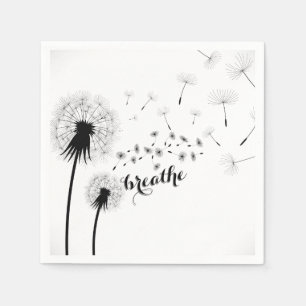inspirierendes Zitat BREATHE Moderne Lüster Serviette