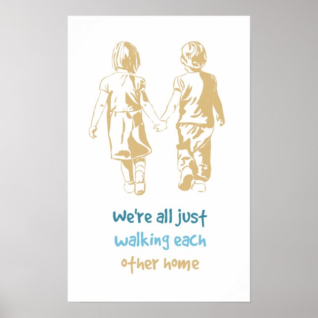 Inspirierendes Zitat der anderen Zuhause Poster (Vorne)