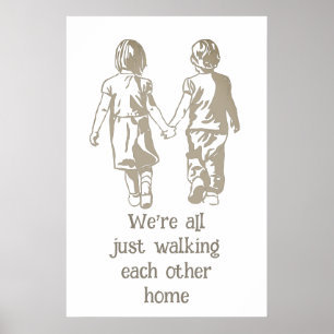 Inspirierendes Zitat der anderen Zuhause Poster