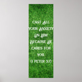 inspirierendes Zitat für Angst Poster