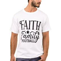 Inspirierendes Zitat für Glaube Familie Football