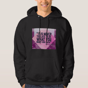 Inspirierendes Zitat Herren Hoodie