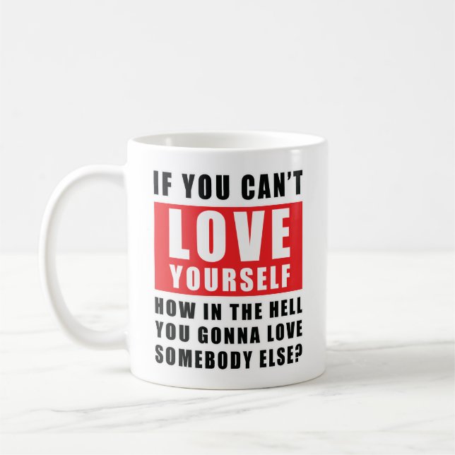 inspirierendes Zitat Kaffeetasse (Links)