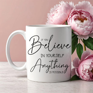 inspirierendes Zitat Kaffeetasse