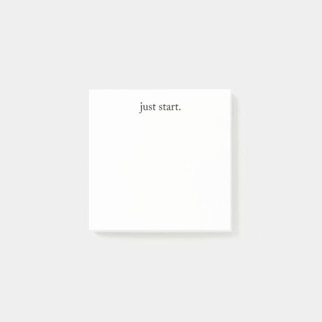 Inspirierendes Zitat Minimalist Post-it Klebezettel (Vorderseite)