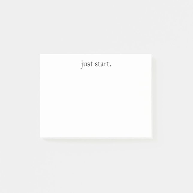 Inspirierendes Zitat Minimalist  Post-it Klebezettel (Vorderseite)