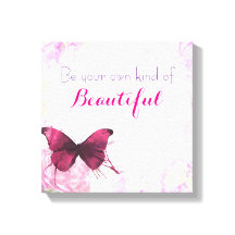 inspirierendes Zitat mit einem Schmetterling in Aq