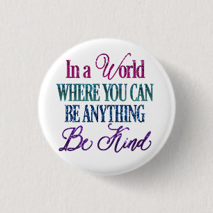 Inspirierendes Zitat mit tropfendem Glitter Button
