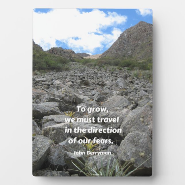 inspirierendes Zitat & Natur Foto - 12x18 mit Aase Fotoplatte (Vorderseite)