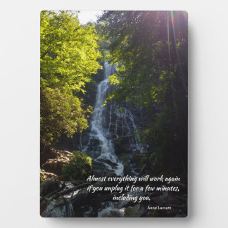 inspirierendes Zitat - Natur-Foto-12x18 mit Aasel Fotoplatte