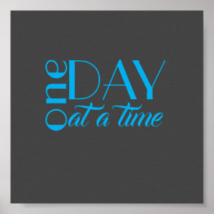 inspirierendes Zitat-Poster eines Tages Poster