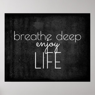 inspirierendes Zitat-Poster genießen Leben Poster