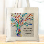 inspirierendes Zitat Tragetasche<br><div class="desc">Diese einzigartige Tote Tag ist mit einem farbenfrohen Mosaikbaumdesign dekoriert. Fügen Sie Ihr ausgewähltes Angebot hinzu, um es zu personalisieren. Klicken Sie auf Weitere Einstellungen, um Schriftart, Schriftart und Schriftart zu bearbeiten. Original Mosaik © Michele Davies.</div>