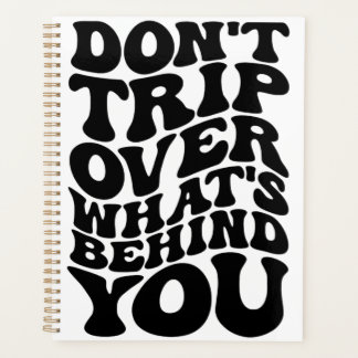 Inspirierendes Zitat Typografisches Notizbuch Plan Planer