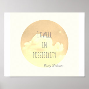 inspirierendes Zitatposter Emily Dickinson Poster
