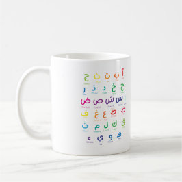 Inspiriert Arabisches Lernen: Schöne Alphabet Kuns Kaffeetasse