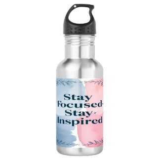 Inspiriert Bleibe bleibe Edelstahlflasche