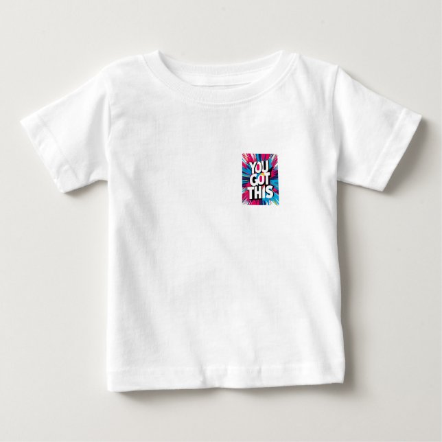 Inspiriert bleibe - Motivierend und aufwerbende De Baby T-shirt (Vorderseite)