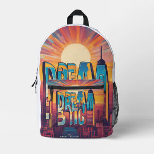 Inspiriert bleibe - Motivierend und aufwerbende De Bedruckter Rucksack