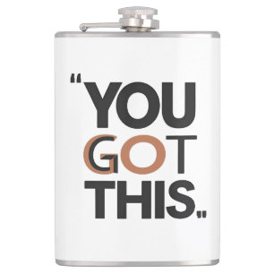 Inspiriert bleibe - Motivierend und aufwerbende De Flachmann