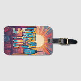 Inspiriert bleibe - Motivierend und aufwerbende De Gepäckanhänger