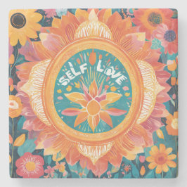 Inspiriert bleibe - Motivierend und aufwerbende De Steinuntersetzer