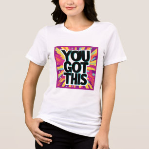 Inspiriert bleibe - Motivierend und aufwerbende De Tri-Blend Shirt
