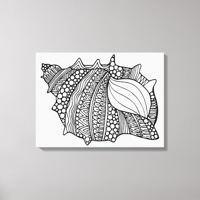 Inspiriert Doodle 6 Leinwanddruck (Vorderseite)