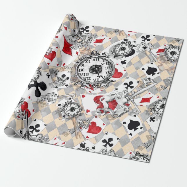 Inspiriert durch Alice im Wunderland Geschenkpapier (Ungerollt)