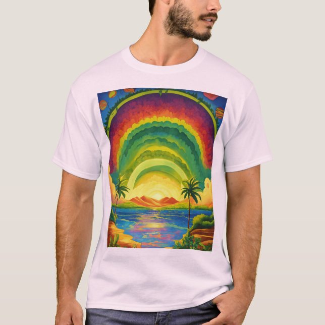 Inspiriert durch die Schönheit der Natur T-Shirt (Vorderseite)