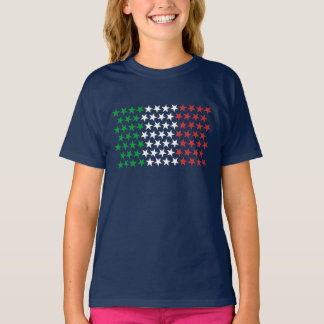 Inspiriert durch italienische Flagge. T-Shirt