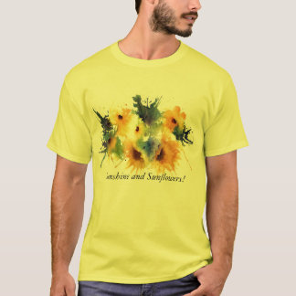 Inspiriert durch Sonnenblumen, Sonnenschein und T-Shirt