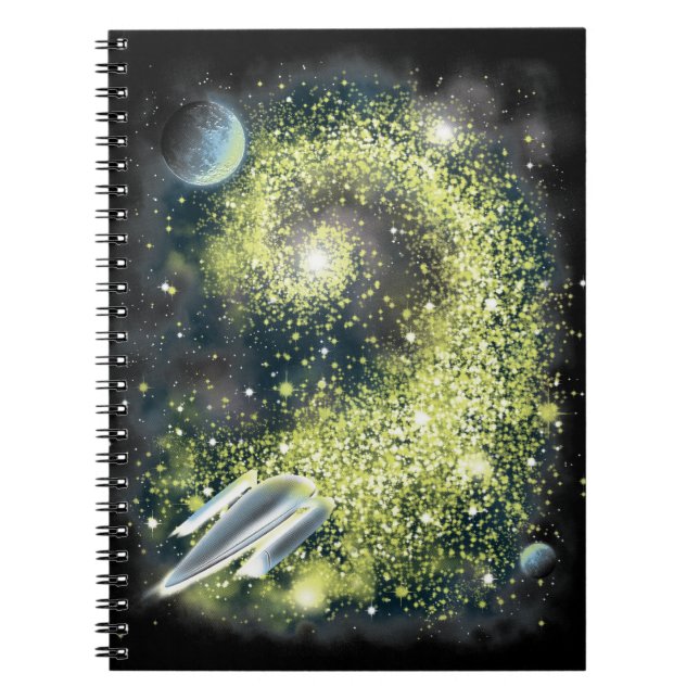 Inspiriert durch Weltraumquest Notizblock (Vorderseite)