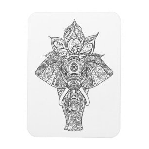 Inspiriert Elefant Magnet