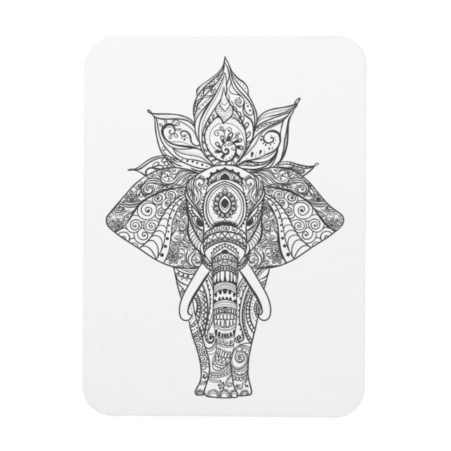 Inspiriert Elefant Magnet (Vertikal)