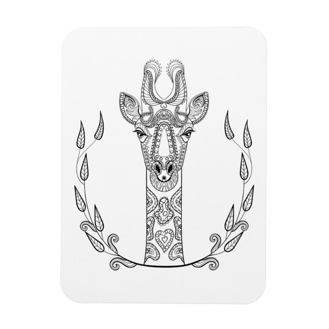 Inspiriert Giraffe Magnet (Vertikal)