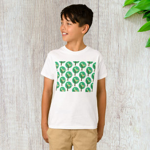 Inspiriert Grüne Vögel und Baummuster T-Shirt