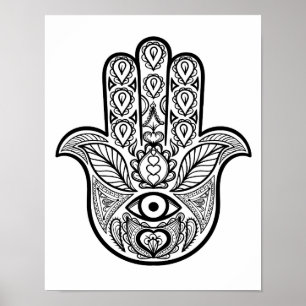 Inspiriert Hamsa Hand 2 Poster