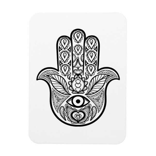 Inspiriert Hamsa Hand Magnet (Vertikal)