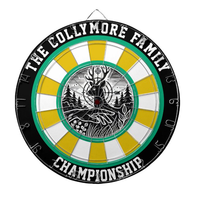 Inspiriert Hirschzieldesign Dartscheibe (vorne)