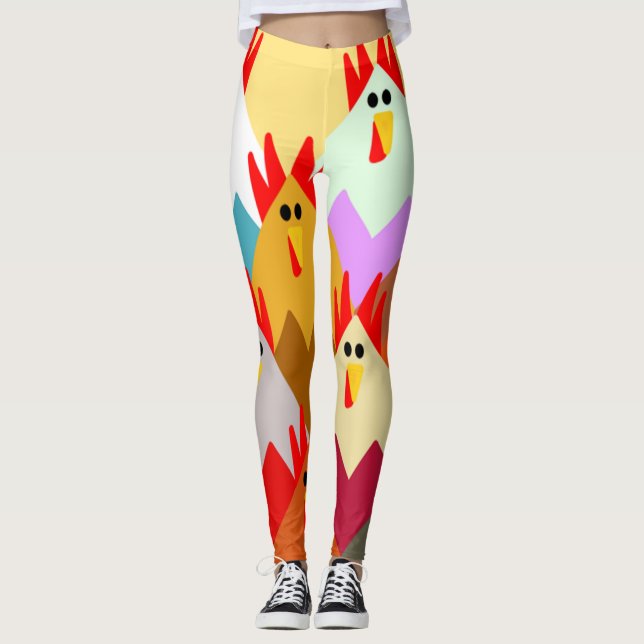 Inspiriert Hühner  Leggings (Vorderseite)