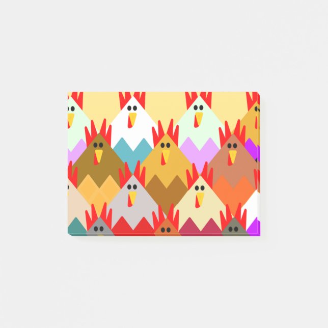 Inspiriert Hühner Post-it Klebezettel (Vorderseite)