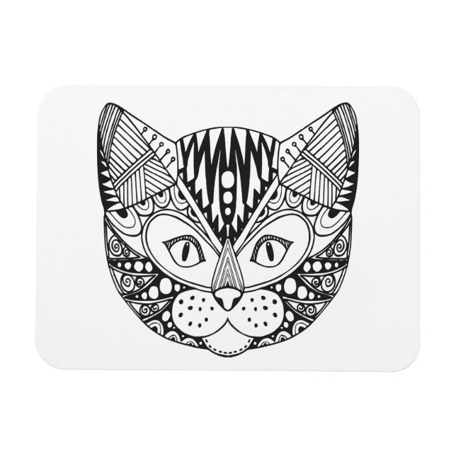 Inspiriert Katze Magnet (Horizontal)