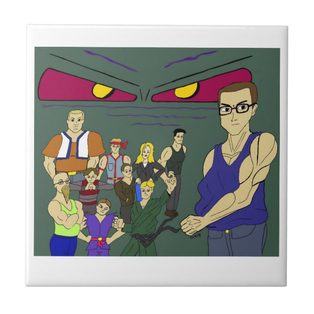 inspiriert Klassenkameraden Fliese (Vorderseite)