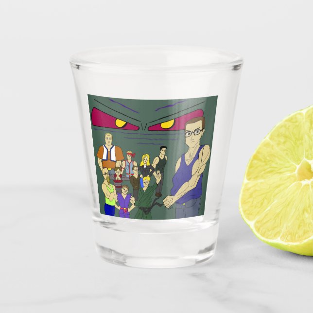 inspiriert Klassenkameraden Schnapsglas (Vorderseite)