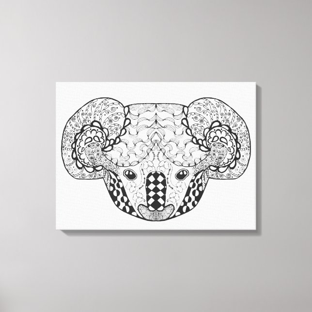 Inspiriert Koala Bear 6 Leinwanddruck (Vorderseite)